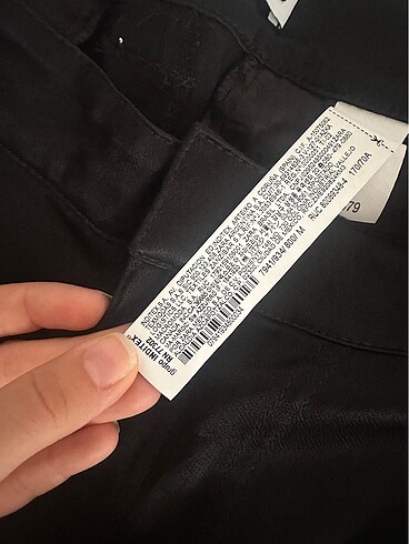 m Beden Zara saten pantolon