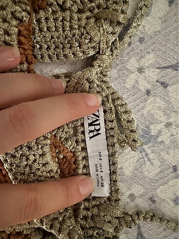 m Beden haki Renk Zara top