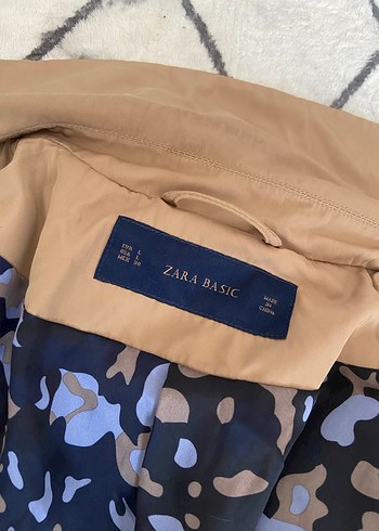 Zara orjinal Bej Kadın Uzun Trençkot - Görsel 2