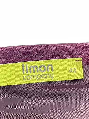 42 Beden bordo Renk Limon Company Midi Etek %70 İndirimli.