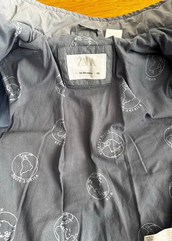 Zara Zara 18-24 Ay Gri Erkek Çocuk Mont