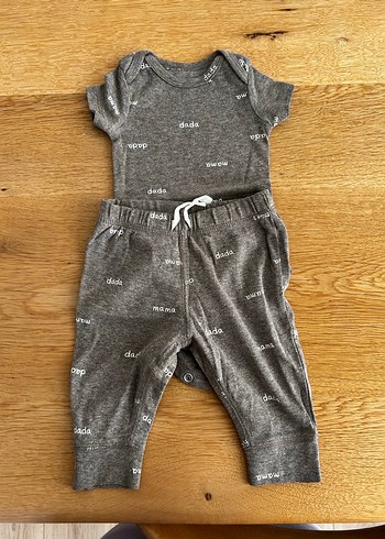 Carters Yenidoğan Kahverengi Kısa Kollu Bebek Takım