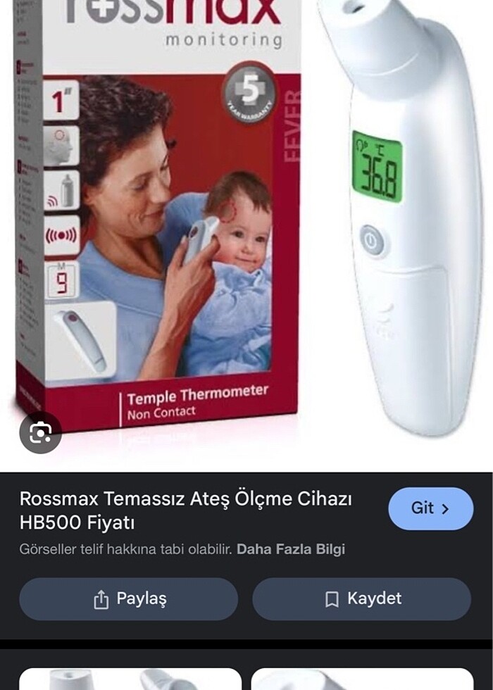 Rossmax Ateş Ölçer - Görsel 2