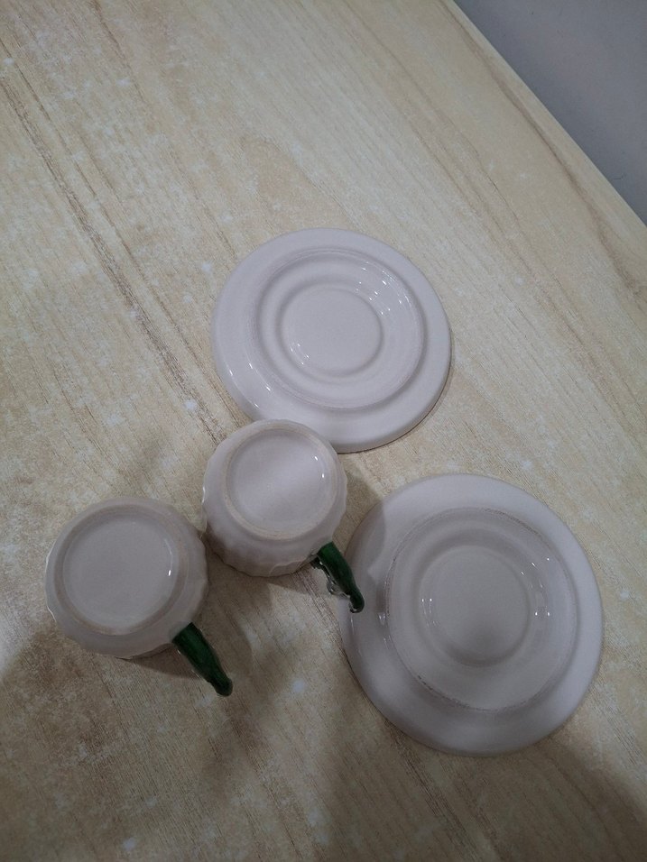 Kaktüs Detaylı Yeşil Fincan 90 ml - Görsel 3