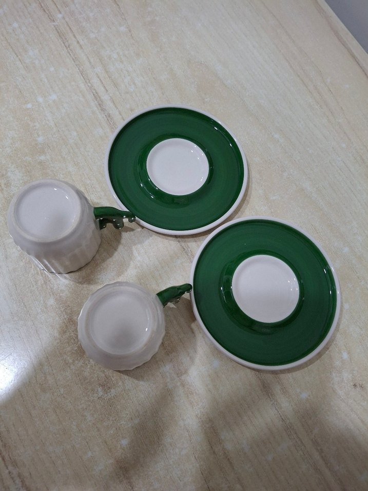 Kaktüs Detaylı Yeşil Fincan 90 ml - Görsel 4