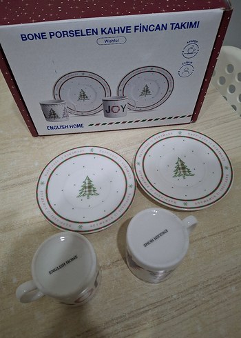 Englıshome Beyaz Bone  Kahve Fincan Takımı - Görsel 3