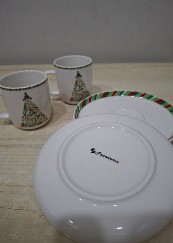 PAŞABAHÇE Yılbaşı Temalı Fincan ve Tabak Seti - Görsel 6