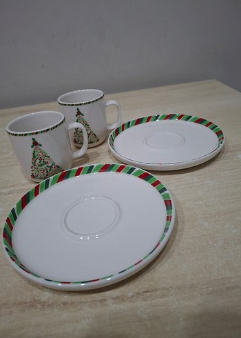 PAŞABAHÇE Yılbaşı Temalı Fincan ve Tabak Seti - Görsel 3