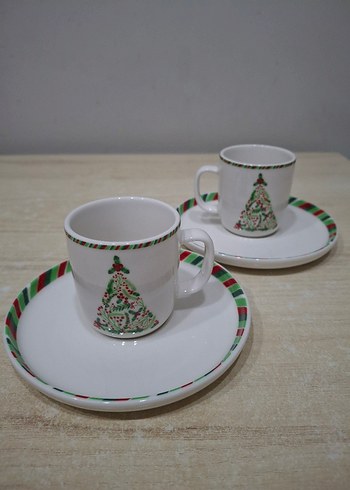 PAŞABAHÇE Yılbaşı Temalı Fincan ve Tabak Seti - Görsel 2