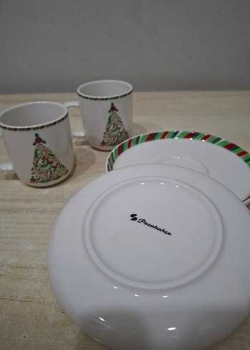 PAŞABAHÇE Yılbaşı Temalı Fincan ve Tabak Seti - Görsel 4