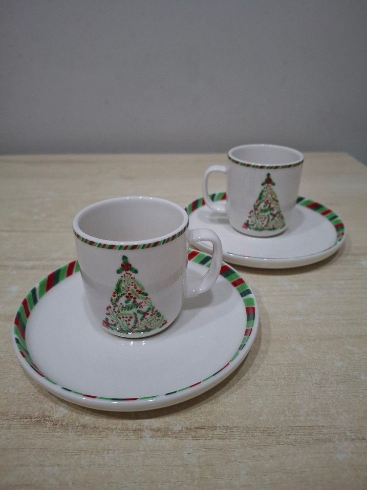 PAŞABAHÇE Yılbaşı Temalı Fincan ve Tabak Seti - Görsel 2