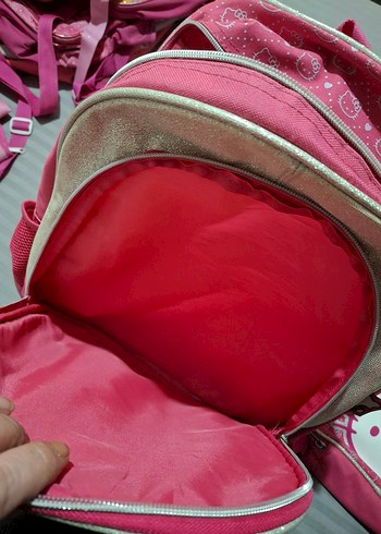 hakançanta Hello Kitty Pembe Çocuk Okul Çantası Seti - Görsel 5