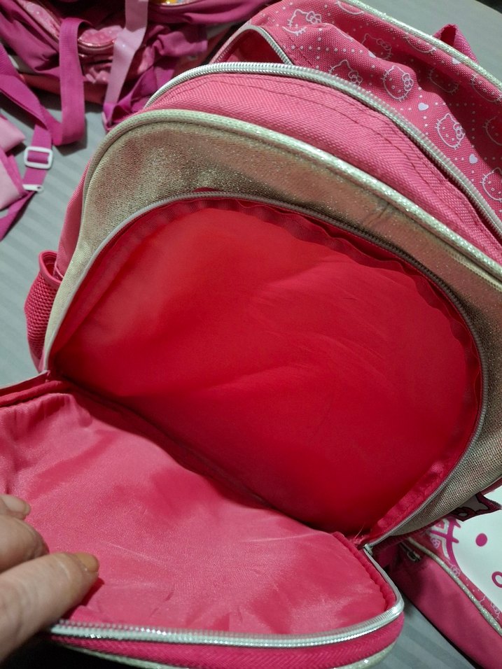 hakançanta Hello Kitty Pembe Çocuk Okul Çantası Seti - Görsel 5