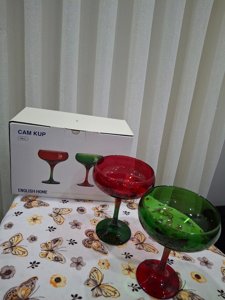 Renkli Cam Kadehler - English Home - Görsel 3