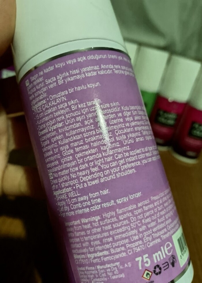 Renkli saç spreyleri  - Görsel 3