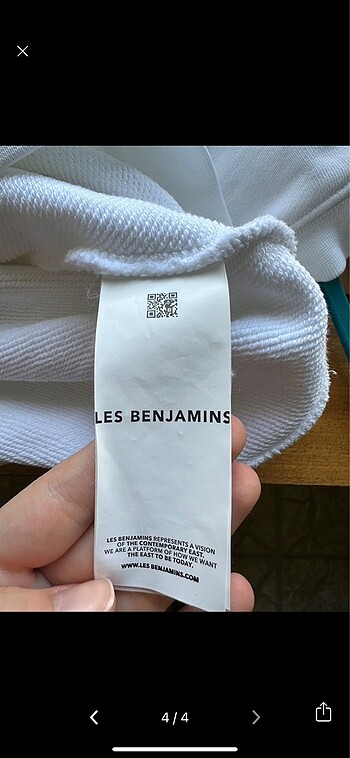 34 Beden beyaz Renk Les Benjamins Sweatshirt