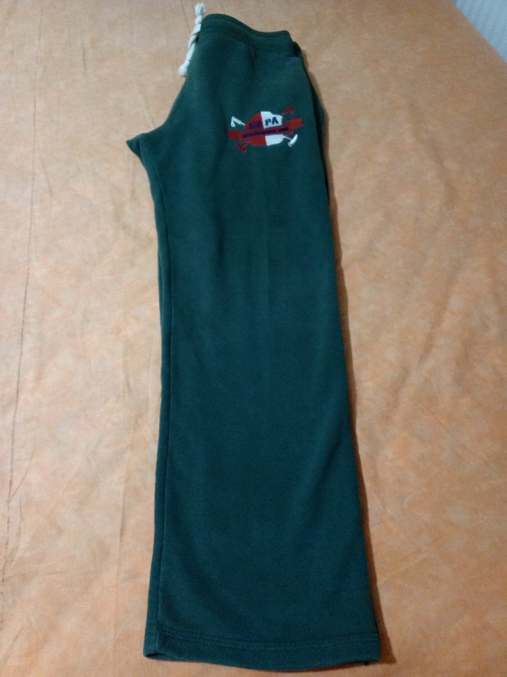 Erkek Koyu Yeşil Baskılı Fermuarlı Eşofman Altı - Görsel 2