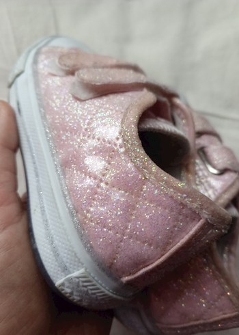 Kız Çocuk Pembe Cırt Cırtlı Spor Ayakkabı - Görsel 4