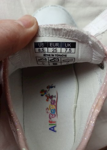 Kız Çocuk Pembe Cırt Cırtlı Spor Ayakkabı - Görsel 5