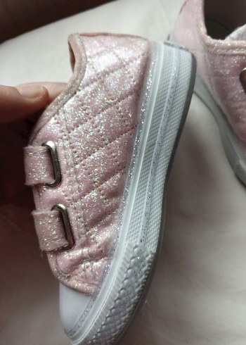 Kız Çocuk Pembe Cırt Cırtlı Spor Ayakkabı - Görsel 3