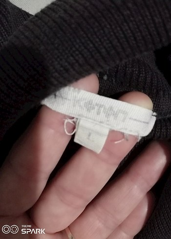 erkek bogazli triko kazak koton marka - Görsel 3