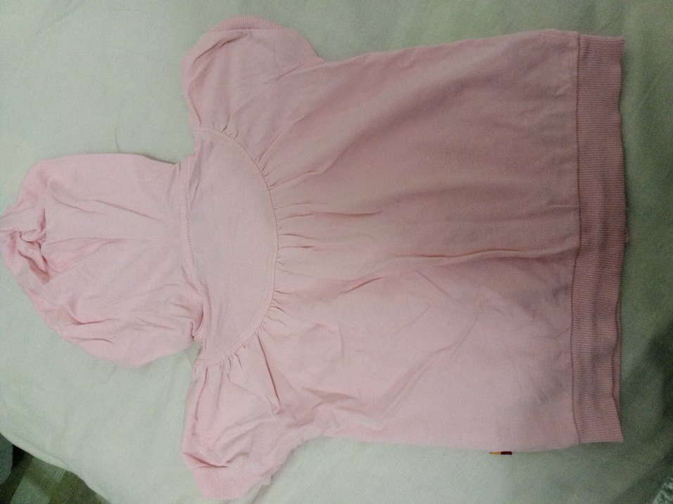 Kız Çocuk Kapüşonlu Kısa Kollu Fermuarlı yelek orjinal gs store - Görsel 4