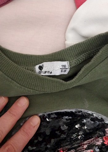 Kız Çocuk Payetli Uzun Kollu Sweatshirt - Görsel 9