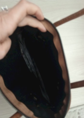 Parlak Kahverengi Deri Kadın Çanta - Görsel 3