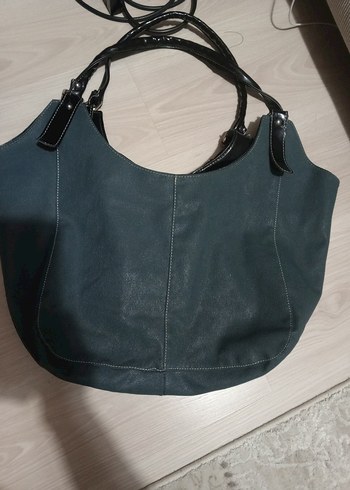 Gri Deri Zincir Detaylı Kadın Çanta - Görsel 2