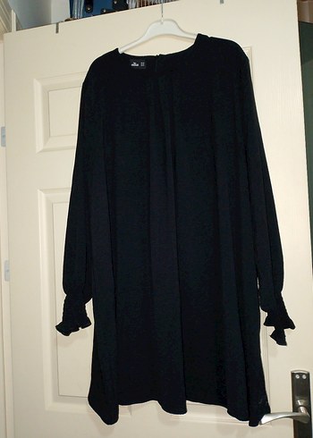 Siyah Uzun Kollu Salaş Goth Tunik
