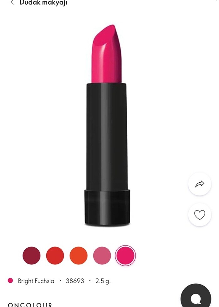 Oncolour ruj Oriflame - Görsel 4