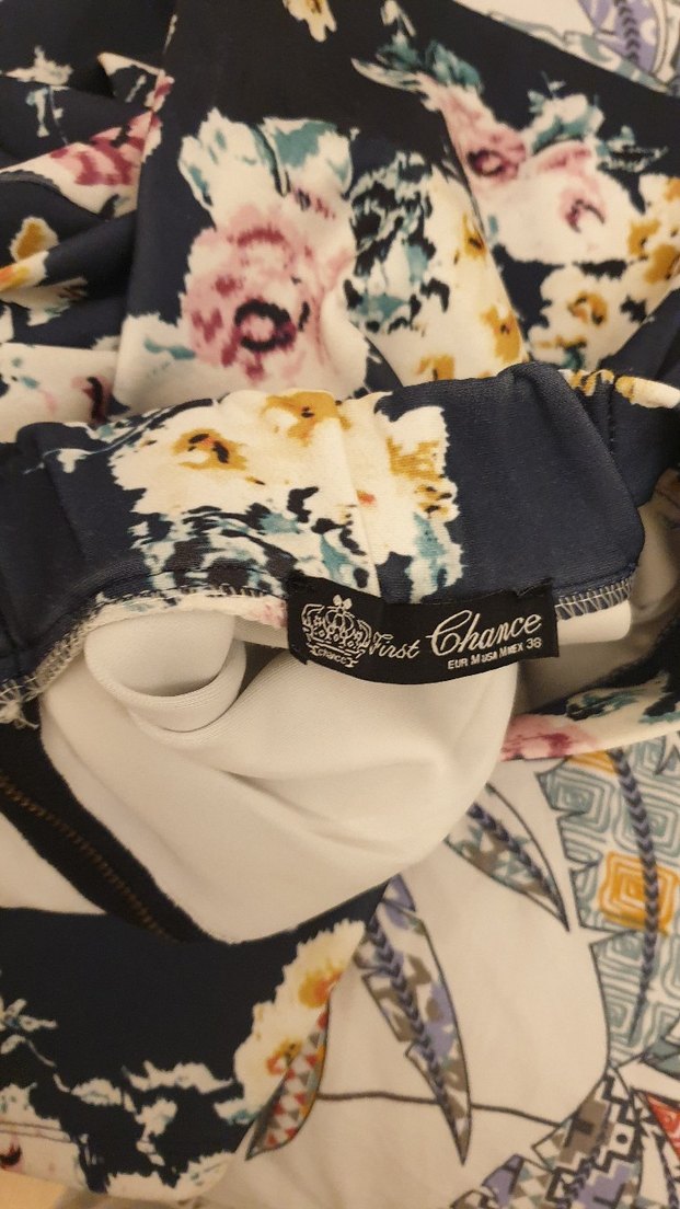 Çiçek Desenli pileli Midi  Etek - Görsel 3