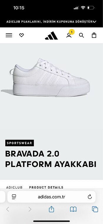 Adidas Bravada 2.0 Platform Kadın Ayakkabı