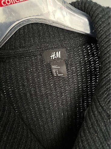 s Beden gri Renk H&M Düğmeli Hırka
