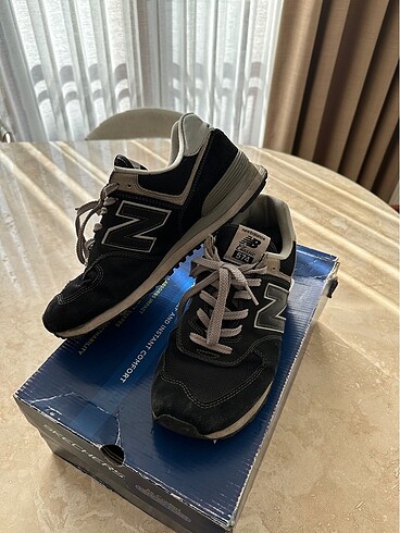44 Beden siyah Renk New Balance 574 Erkek Spor Ayakkabı
