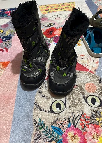 Koyu Siyah Desenli Erkek Botları - Görsel 4