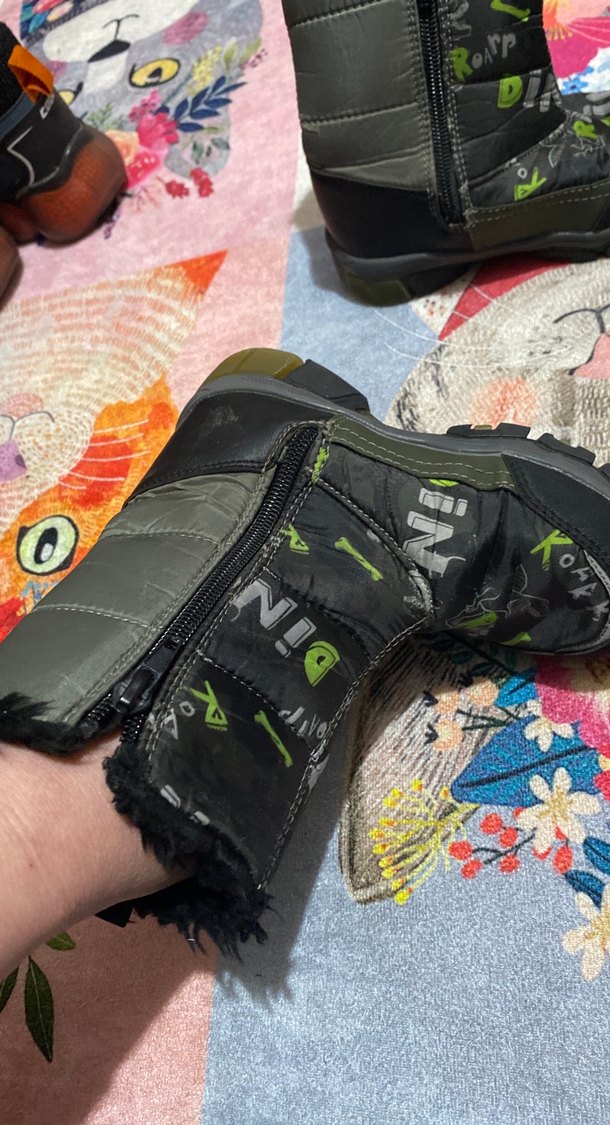 Koyu Siyah Desenli Erkek Botları - Görsel 3