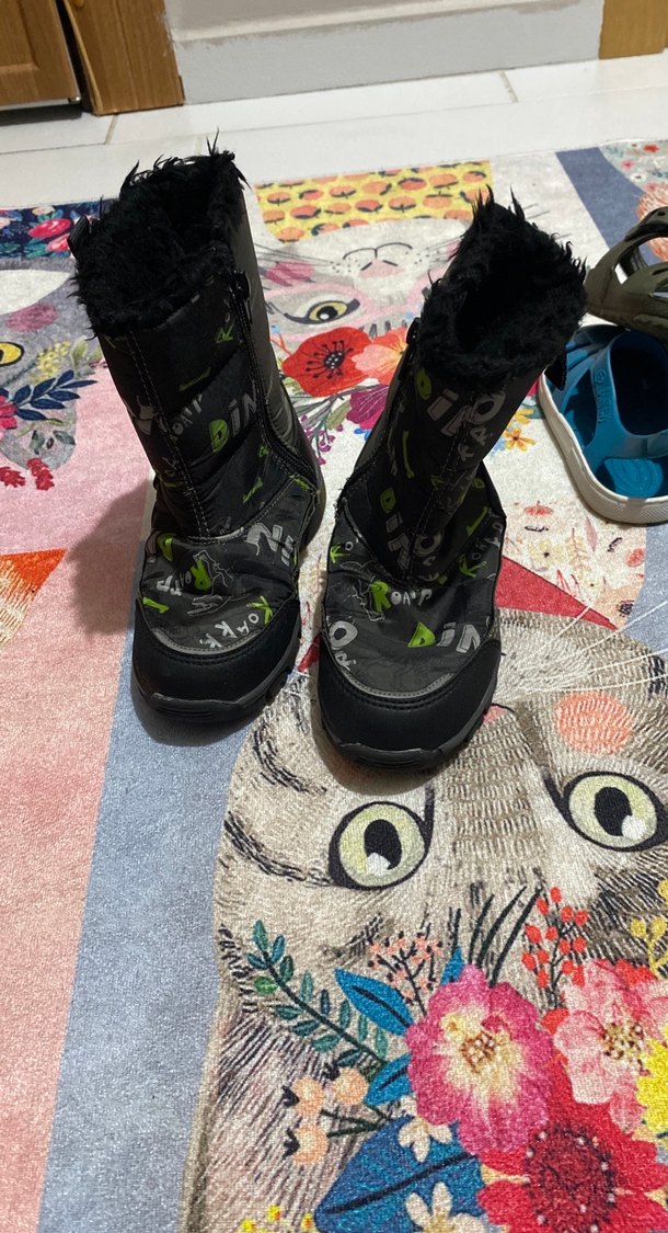 Koyu Siyah Desenli Erkek Botları - Görsel 4