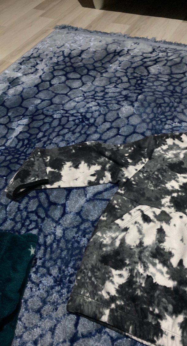 Gri Batik Desenli Erkek Uzun Kollu Sweatshirt - Görsel 2