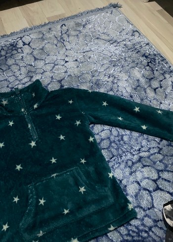 Kızlar için Uzun Kollu Yıldız Desenli Sweatshirt - Görsel 3