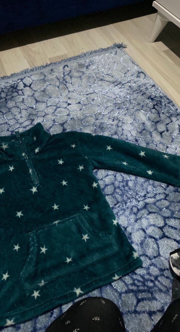 Kızlar için Uzun Kollu Yıldız Desenli Sweatshirt - Görsel 3