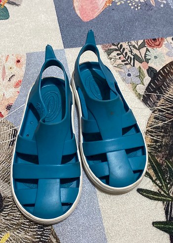 Koyu Mavi Bağlamalı Erkek Çocuk Terlik - Görsel 3