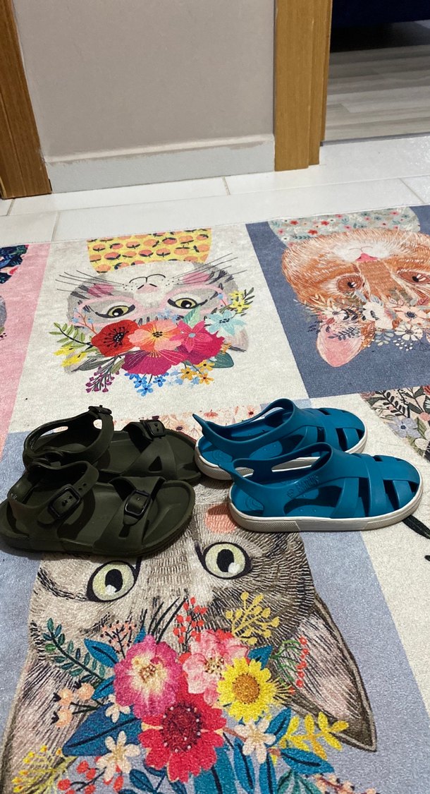 Koyu Mavi Bağlamalı Erkek Çocuk Terlik - Görsel 4