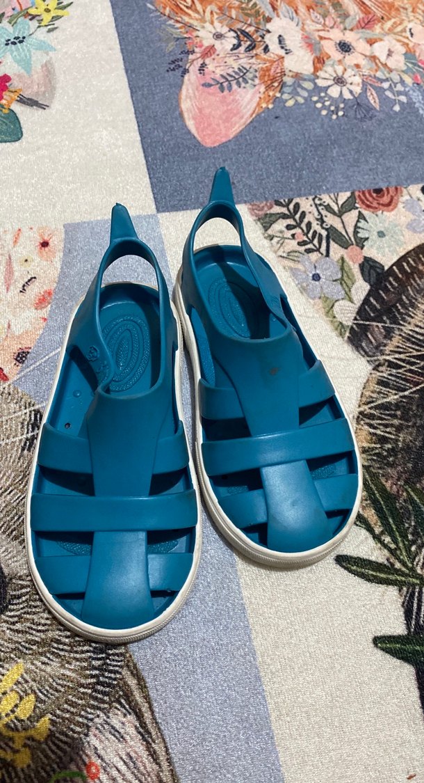 Koyu Mavi Bağlamalı Erkek Çocuk Terlik - Görsel 3