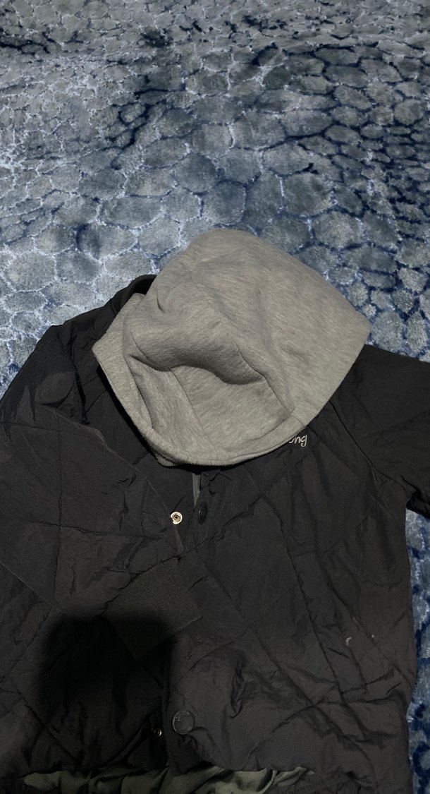 Kapüşonlu Düğmeli Erkek Çocuk Mont - Görsel 5