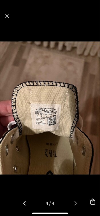 39 Beden siyah Renk Converse
