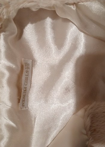 Kız Çocuk Bej Kürklü Bolero - Görsel 6