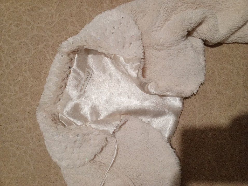 Kız Çocuk Bej Kürklü Bolero - Görsel 4