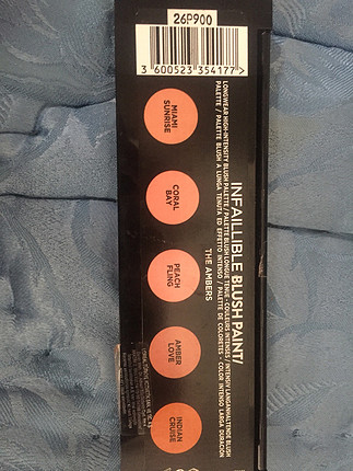 diğer Beden Loreal paris infallible blush paint amber allık paleti