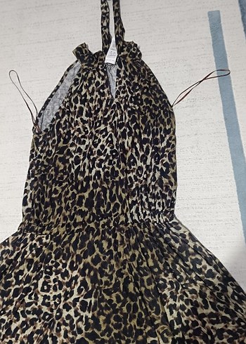 Bohem Leopar Desenli  Elbise - Görsel 6